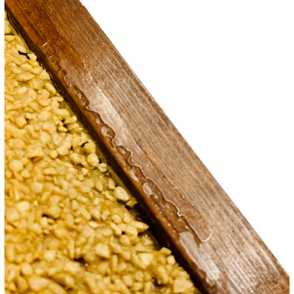 Vintage Pixie Elf Pebble Art Mosaic Gravel Framed Wall Hanging Kitschy 13" x 13" - Picture 11 of 13